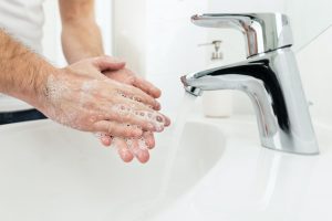 Washing hands as a prevetion against bacteria and viruses