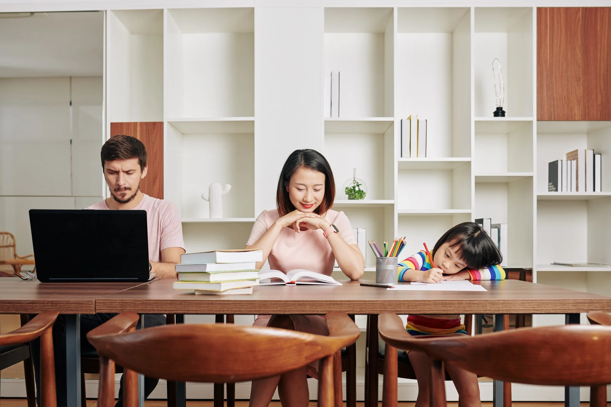 Family social distancing in home