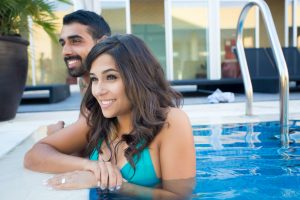 Couple in pool